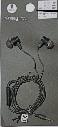Zdjęcie oferty: Słuchawki przewodowe z mikrofonem Sinsay Nowe
