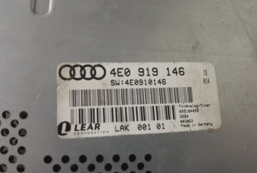 Zdjęcie oferty: Tuner TV Audi A6 C6, A8, A4