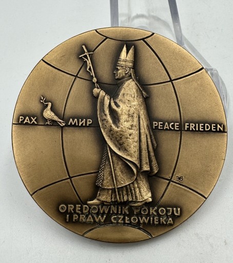 Zdjęcie oferty: Medal papież Jan Paweł II Orędownik Pokoju GOROL 