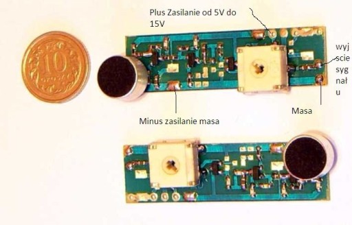 Zdjęcie oferty: Wzmacniacz mikrofonowy do 15kHz