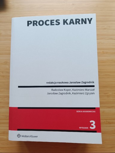 Zdjęcie oferty: Proces karny Jarosław Zagrodnik