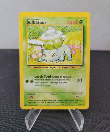 Zdjęcie oferty: Bulbasaur 44/102 base set 1999 karta pokemon