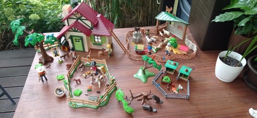 Zdjęcie oferty: Playmobile domek leśniczego, mini zoo, króliki