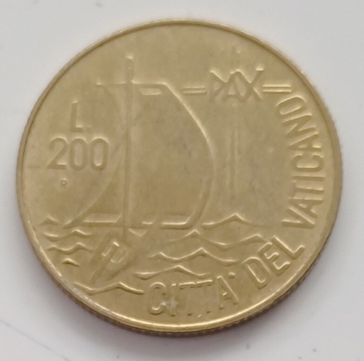 Zdjęcie oferty: Watykan - Jan Paweł II - 200 lirów - 1984r.