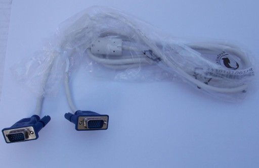 Zdjęcie oferty: Kabel do monitora VGA-VGA 1,8 m biały