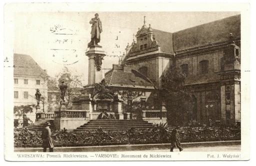 Zdjęcie oferty: Warszawa Pomnik Mickiewicza Wołyński
