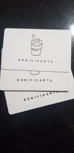 Zdjęcie oferty:  Bonifikarta   McDonald 