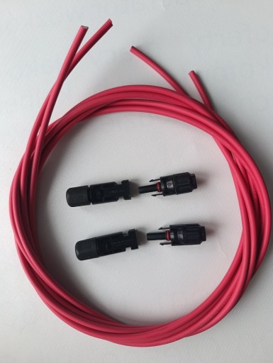 Zdjęcie oferty: 2 Przewody do solara + 2 złączki