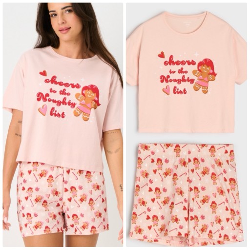 Zdjęcie oferty: Piżama świąteczna ciasteczko Xs 100% bawełna
