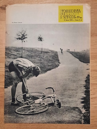 Zdjęcie oferty: Kobieta i Życie nr 27/1970 Kolarz rower