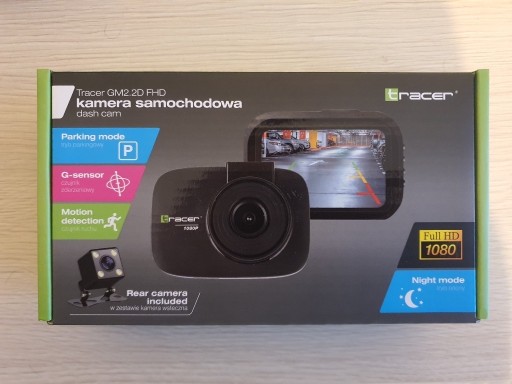 Zdjęcie oferty: Wideorejestrator Tracer GM2.2D FHD kam. wsteczna