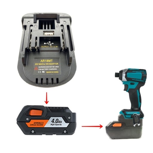 Zdjęcie oferty: Adapter akumulatora AEG 18V do Makita BLxx