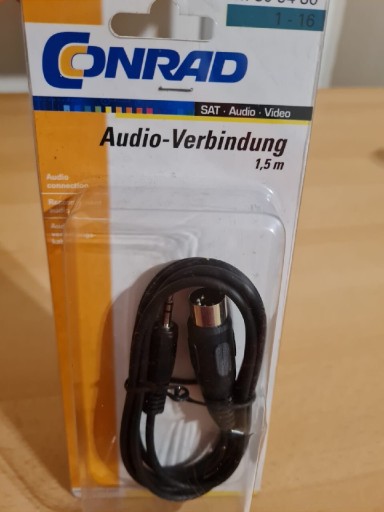 Zdjęcie oferty: Nowy kabel przejsciowka z 5 din na jack 1.5m 