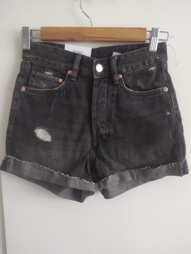 Zdjęcie oferty: H&M krótkie spodenki jeansowe dziury xxs 152 158
