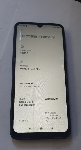 Zdjęcie oferty: Xiaomi redmi 9A   reaguje nr 531