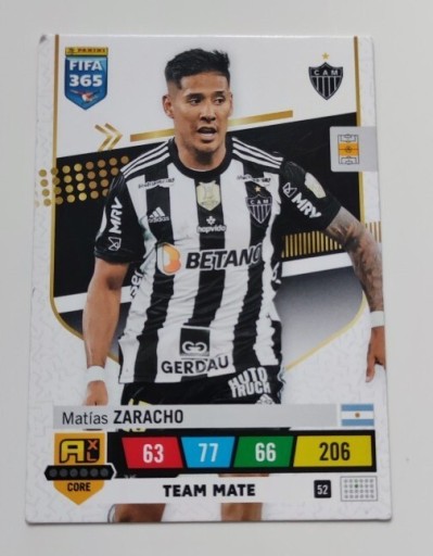 Zdjęcie oferty: FIFA 365 PANINI - MATIAS ZARACHO 52