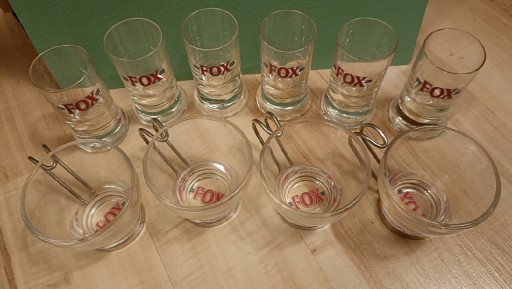 Zdjęcie oferty: FOX - 6 kieliszków do wódki i 4 filiżanki do kawy