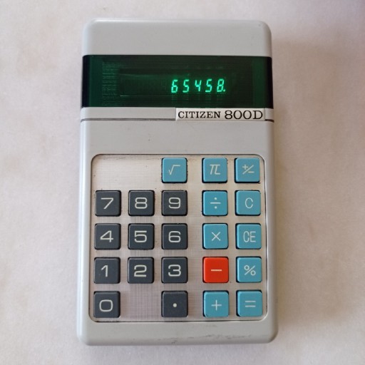 Zdjęcie oferty: Stary kalkulator Citizen 800D dla kolekcjonera
