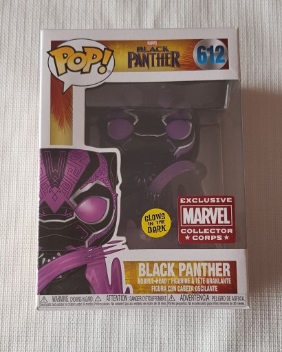 Zdjęcie oferty: Funko Pop! Black Panther GID Exclusive #612 + pr