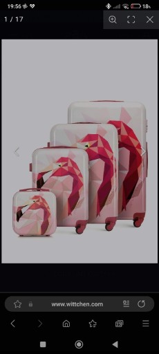 Zdjęcie oferty: WITTCHEN zestaw czterech walizek ABS z nadrukiem