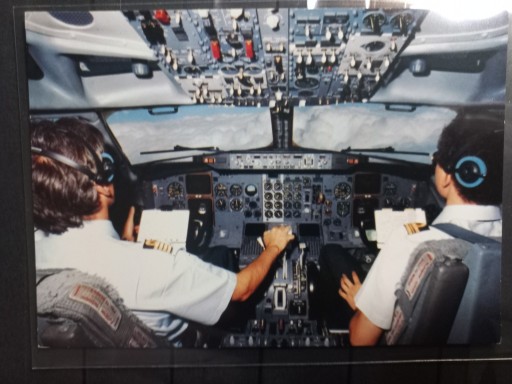 Zdjęcie oferty: Pocztówka Sabena Boeing 737-300 Kokpit