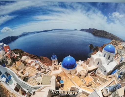 Zdjęcie oferty: Obraz płótno Santorini Grecja 114cm x 85cm