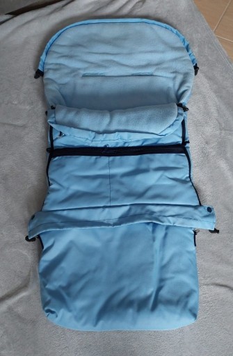 Zdjęcie oferty: Dziecięcy śpiworek z torbą do wózka błękitny