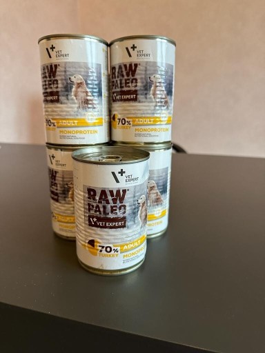 Zdjęcie oferty: 5 x Mokra karma Vet Expert Raw Paleo 400 g