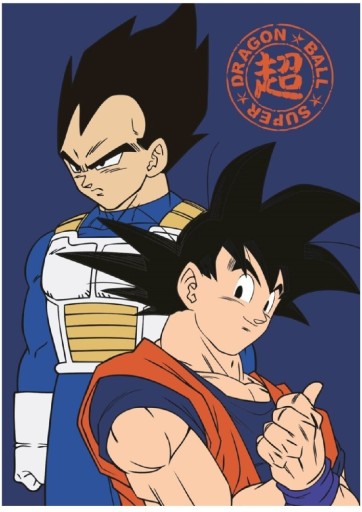 Zdjęcie oferty: Kocyk anime Dragon Ball Super Son Goku Y Vegeta