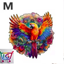 Zdjęcie oferty: Drewniane puzzle kolorowe papuga 200 elementów