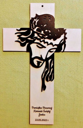 Zdjęcie oferty: Drewniany Krzyż ozdobny z Jezusem