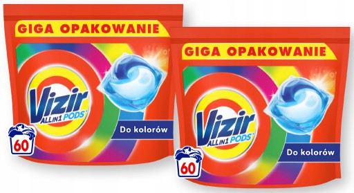 Zdjęcie oferty: Zestaw kapsułek Vizir All-in-1 Pods Kolor 2x60 szt