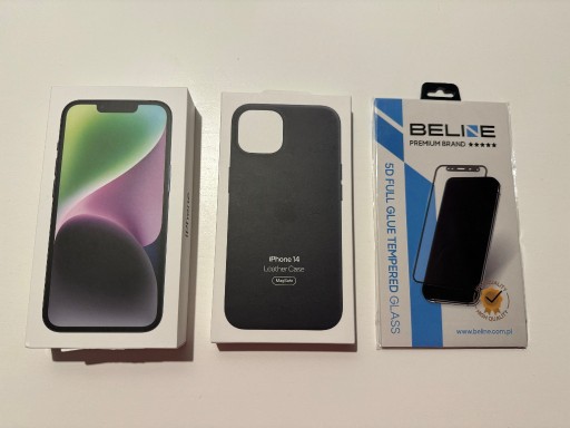 Zdjęcie oferty: Pudełko od iPhone 14 + kabel USB C lighting + etui