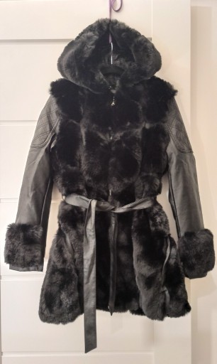Zdjęcie oferty: Blu Deise jesienno - zimowa długa kurtka ekoskóra