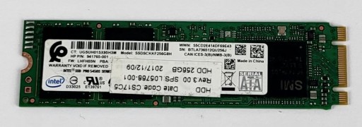 Zdjęcie oferty: Dysk SSD Intel 256GB M.2 SATA