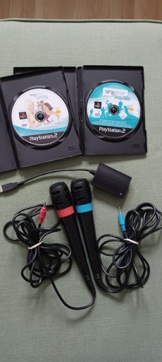 Zdjęcie oferty: Zestaw mikrofony singstar party singstar pop PS 2