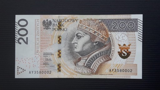 Zdjęcie oferty: 200 złotych PLN 2015 AY3580002 UNC-