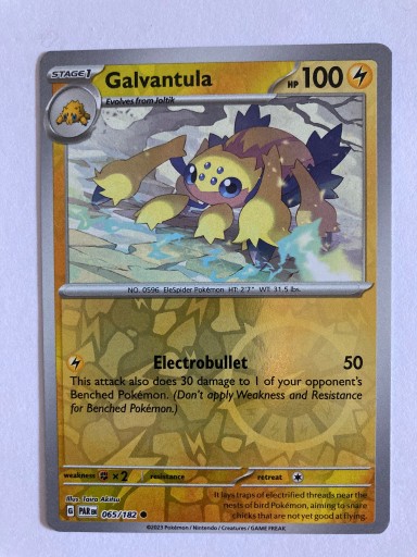 Zdjęcie oferty: Pokemon Paradox Rift Galvantula Reverse 065/182