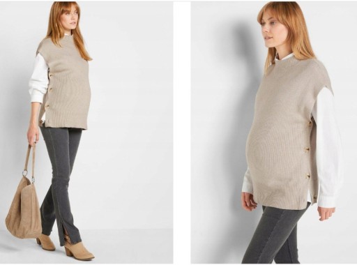 Zdjęcie oferty: Sweter ciążowy Bonprix ecru r. 50