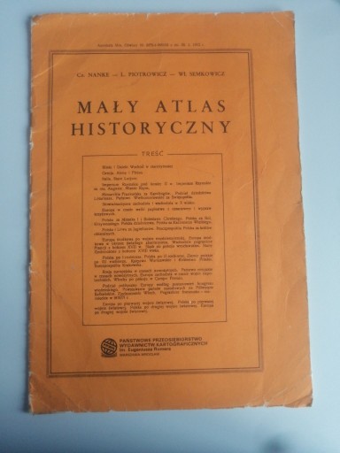 Zdjęcie oferty: Mały atlas historyczny