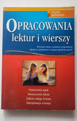 Zdjęcie oferty: Opracowania lektur i wierszy GREG