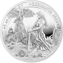 Zdjęcie oferty: 2023 - Germania 1 oz Silver Proof Germania Mint 