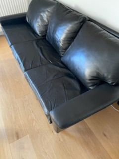Zdjęcie oferty: Komplet mebli skórzanych kanapa + dwa fotele