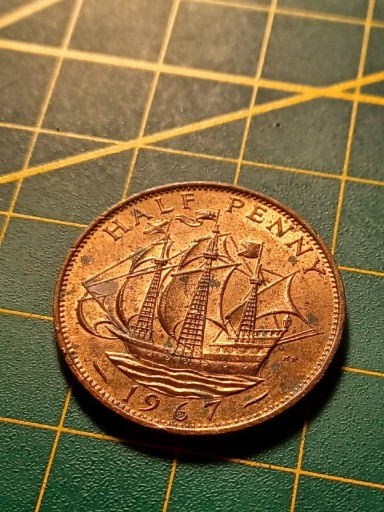 Zdjęcie oferty: Wielka Brytania half penny 1967