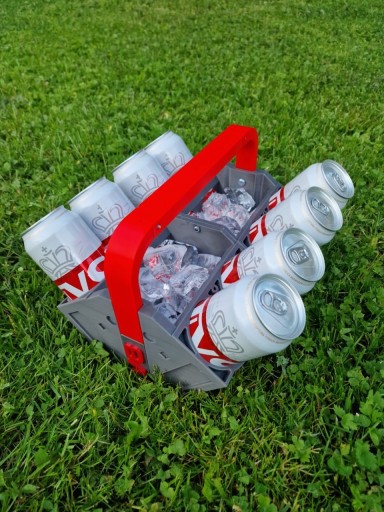 Zdjęcie oferty: Nosidło V8 na 8 puszek z uchwytem, chłodziarka, organizer - na prezent