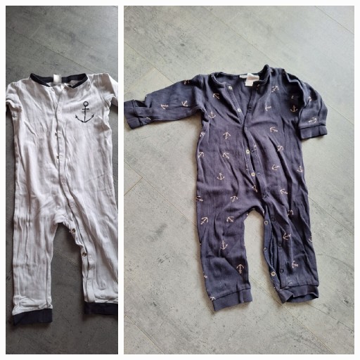 Zdjęcie oferty: 2 piżamy, pajace H&M rozm. 80 cm