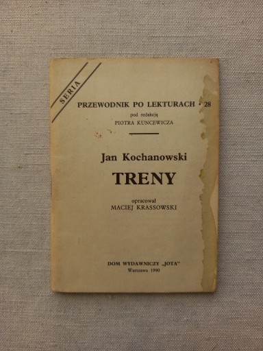 Zdjęcie oferty: Książka  TRENY Jan Kochanowski