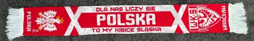 Zdjęcie oferty: Szal Śląsk Wrocław Miedz Lechia Motor  firma OK
