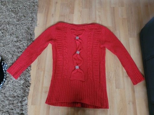 Zdjęcie oferty: Ciepły, czerwony sweter