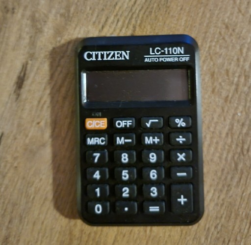 Zdjęcie oferty: KALKULATOR CITIZEN LC110